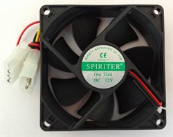 Вентилятор SPIRITER (80x80х25) Ball, 4-pin Molex - фото 4809